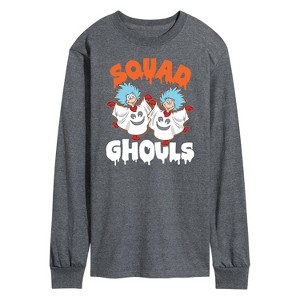 Men's - Dr. Seuss - Squad Ghouls Thing 1 and Thing 2 Long Sleeve Graphic T-Shirt - 1 of 4