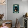 Retro Cat Coffee Metal Sign Vintage Kitchen Signs Wall Decor Because Murder Is Wrong Funny Tin Signs - 4 of 4