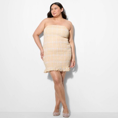 Women's Smocked Bodycon Mini Tube Dress - Wild Fable™