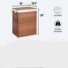 AZL1 Life Concept Utility Storage Bins Multi-Purpose Laundry Hamper for Home Organization and Storage Solutions, Brown, 18.3"*13.5"*24" - 3 of 4