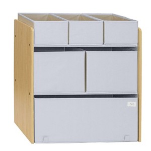 3 Sprouts Kids Recycled Fabric Toy Organizer - Gray - 1 of 4