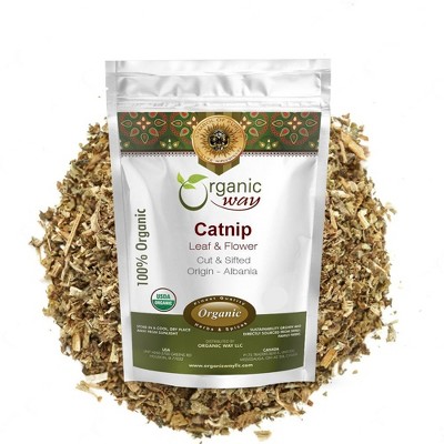 Organic Catnip Leaf And Flower Cut & Sifted 1 Lbs