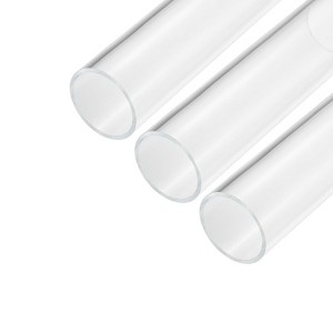 Unique Bargains Lamp Lantern Water Cooling System Acrylic Round Pipes Clear 3 Pcs 6" - 1 of 4