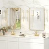 Apmir Rectangular Aluminum Alloy Framed and Tempered Glass Wall Bathroom Vanity Mirror in Matte Black/ Gold/ Silver/ Brown - 2 of 4