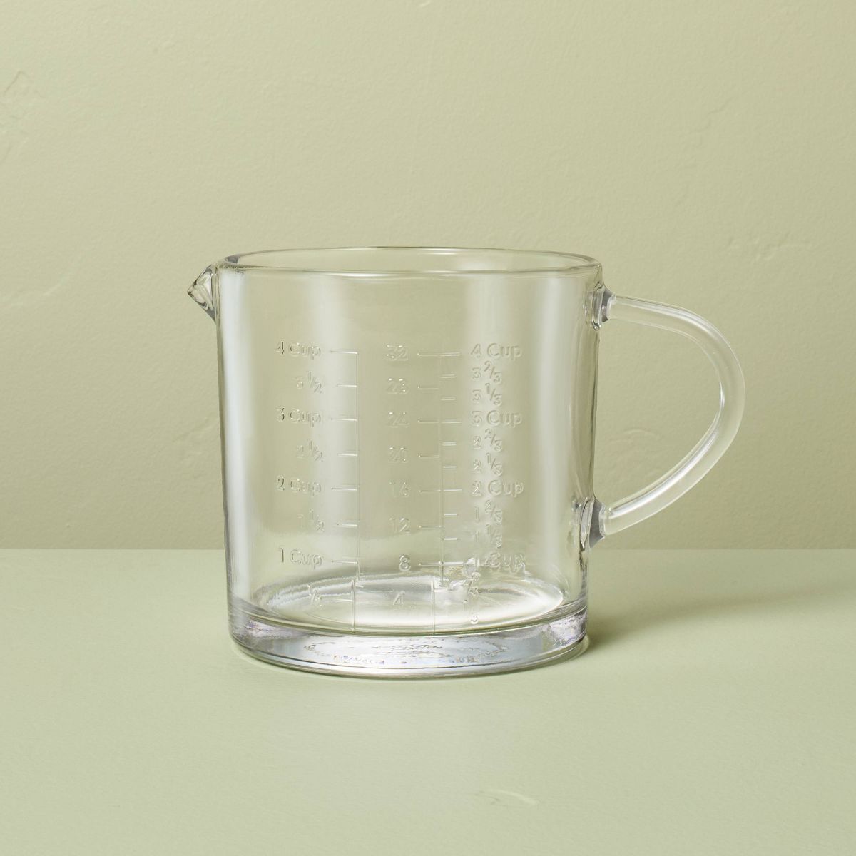 4 Cup Tempered Soda Lime Glass Measuring Cup - Hearth & Hand™ with Magnolia
