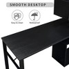 Home Executive Desk & Upholstered Chair Set ¨C Computer Desk with Bookshelf, 4 Drawers, Storage Shelf - 4 of 4