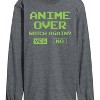 Men's - Instant Message - Anime Over Yes No Long Sleeve Graphic T-Shirt - 2 of 4