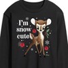 Men's - Disney - Christmas - I'm Snow Cute Long Sleeve Graphic T-Shirt - 2 of 4