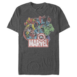Men's Marvel Classic Hero Collage T-Shirt - 1 of 4