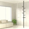 Vynxaria Black Adjustable Clothes Drying Rack - Indoor Tension Rod Organizer - 3 of 4