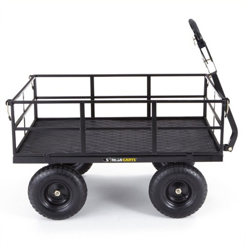 Gorilla Cart 1000 Pound Capacity Heavy Duty Steel Mesh Utility Wagon Cart - image 1 of 4