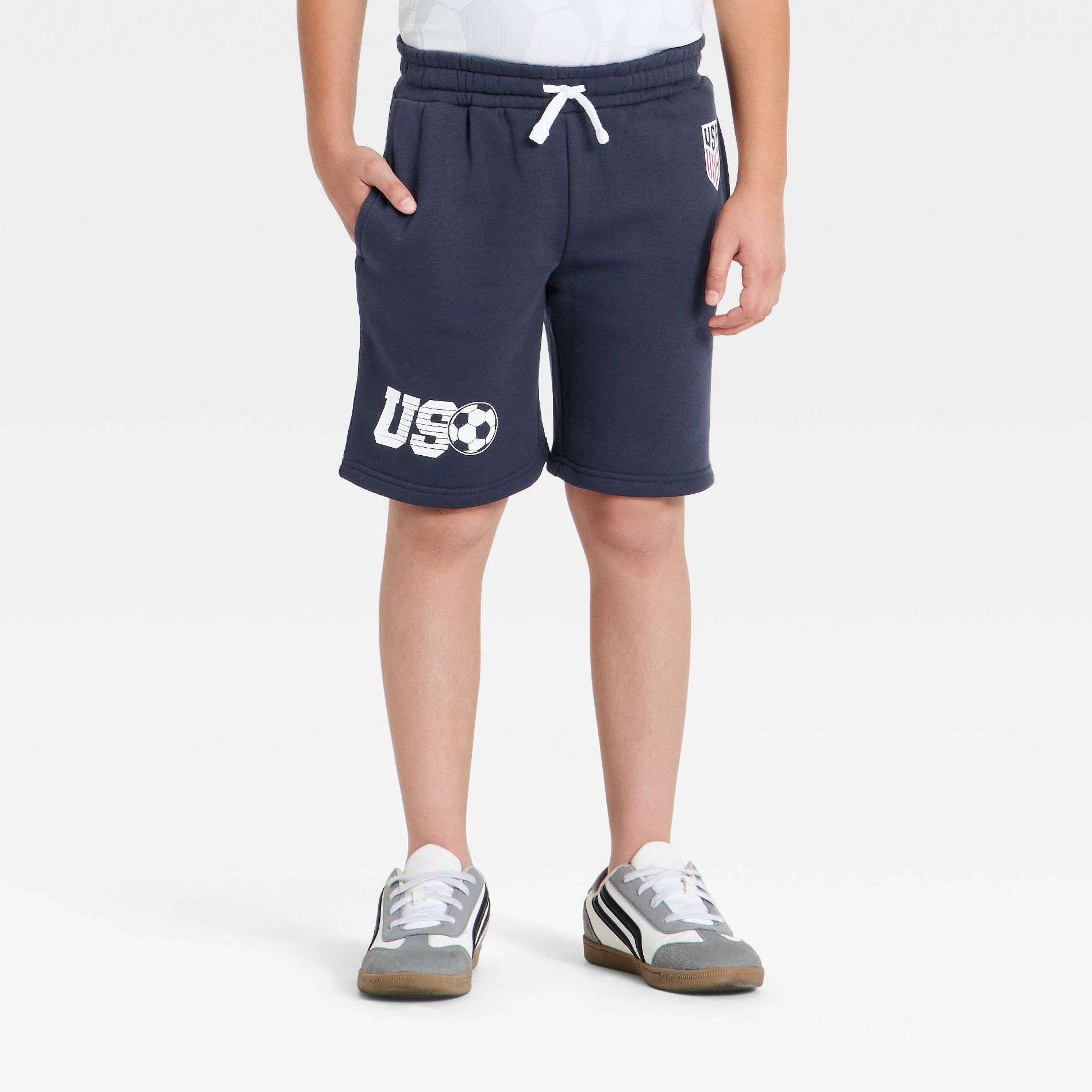Boys' United States Soccer Federation Shorts - Navy Blue