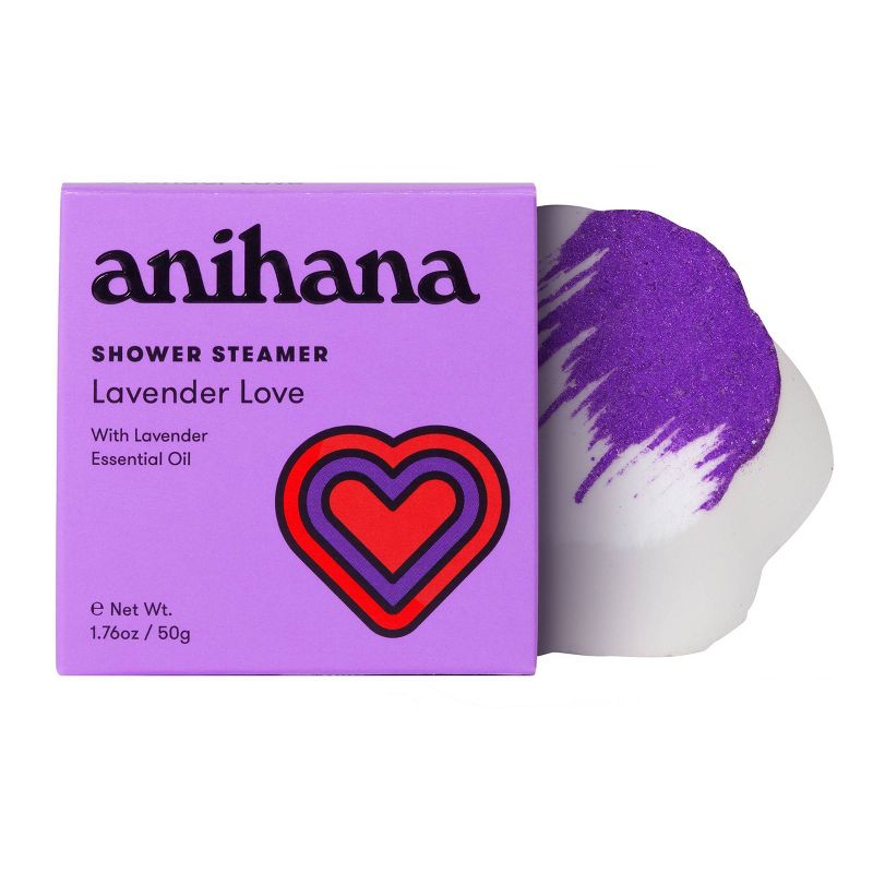 anihana Aromatherapy Essential Oil Lavender Love Shower Steamer - 1.76oz, 1 of 9