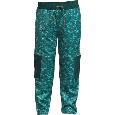 Lands' End Kids Athletic Tech Fleece Sweat Pants - Medium - Teal