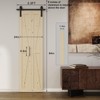 Bifold Barn Door with Hardware Track Kit,Bi-Fold Sliding Closet Doors,Pine,Easy Assembly - 3 of 4