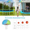 8ft Trampoline for Kids with Safety Enclosure Net, Basketball Hoop and Ladder, Outdoor Round Recreational Trampoline, for Boys Girls Birthday Gifts - 4 of 4
