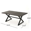 Christopher Knight Home Aisha Outdoor Wicker and Aluminum 6 Piece Dining Set with Bench - 3 of 4