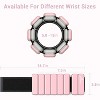 Sportneer Wrist & Ankle Weights for Women Men - 1 Pair 2lb Adjustable Weighted Bracelet Silicone Bangles - 3 of 4