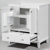 30" Bathroom Vanity Cabinet Base Only, Freestanding Storage Cabinet with 2 Doors, 1 Drawer, Adjustable Shelf, Sink Not Included - 3 of 4