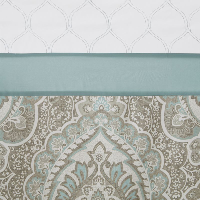 Stacie Embroidered Shower Curtain Seafoam - 510 Design, 2 of 4