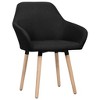 CLIHOME Modern Style Soft Pack Dining Armchair,Thickened Sponge Pad, Comfortable Backrest,Fabric Indoor Dining Chairs (Set of 2) - 2 of 4