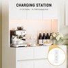 71" Kitchen Pantry Cabinet with LED Lights & Charging Station, Adjustable Shelves, Handless Buffet Hutch, Microwave Stand - 4 of 4