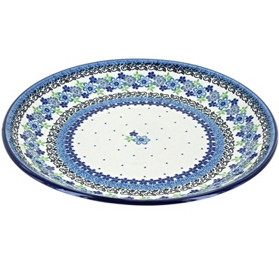 Blue Rose Polish Pottery Eliza Dinner Plate