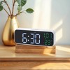 REGALWOVEN Electric Alarm Dimmable USB Charging Port Alarm Clock 6.7x2.4x1.2 Inches - 2 of 4