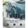 Mixxidea Bathroom Faucet 3 Hole, 8" Black&Chrome - 2 of 3