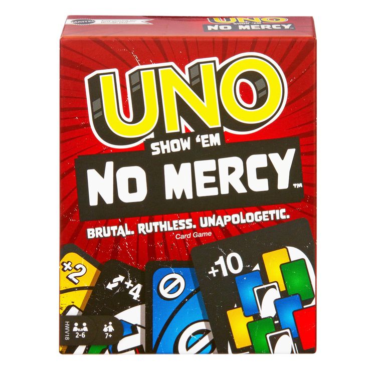 UNO Show ‘em No Mercy Card Game for Kids, Adults & Family Night, Parties and Travel, 1 of 6