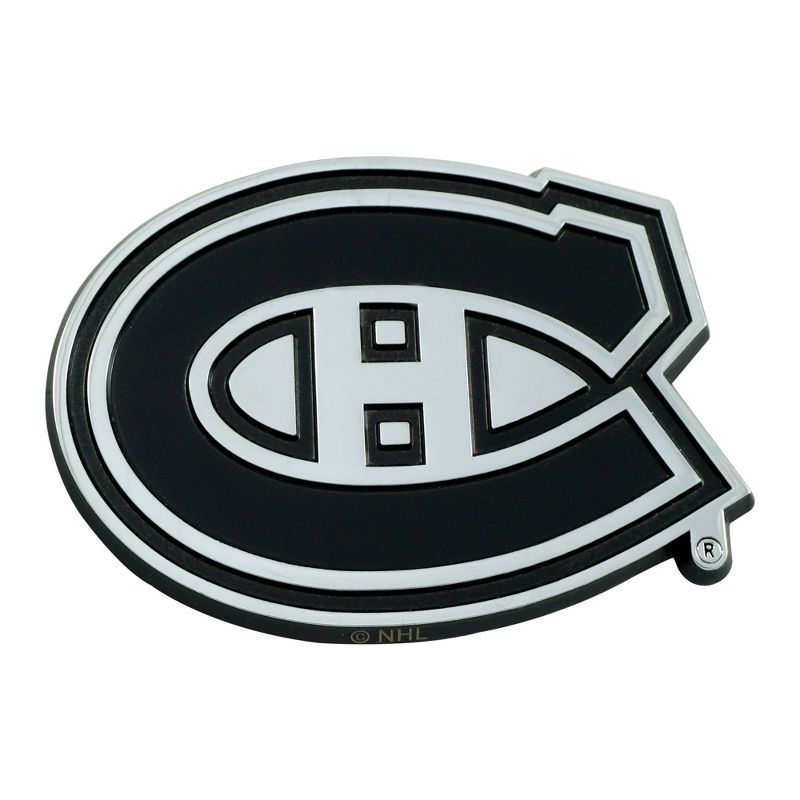 NHL Montreal Canadiens 3D Chrome Metal Emblem, 1 of 4