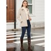 INSPIRE CHIC Women's Work Office Winter Overcoat Single Breasted Point Collar Pea Coat - 2 of 4