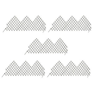 vidaXL Garden Trellis Fences 5 pcs 66.9"x29.5" Willow - 1 of 4