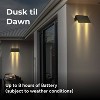 Techko Maid 2pk Solar Bi-Directional Decorative Wall Light Matte Black - 2 of 4