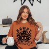 Simply Sage Market Women's Howdy Pumpkin Checkered Short Sleeve Garment Dyed Tee - 2 of 2