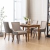 NicBex Vintage Neutrally Toned Thickened Dining Chairs with Bronze Nail Head,Modern Style Upholstered Accent Chairs for Living Room,Set of 2 - 4 of 4