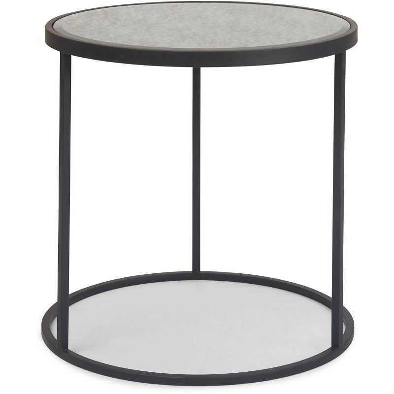 Gramercy Round Mirrored Side Table Black - Finch, 4 of 7