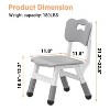 Kids Chairs Plastic, Preschool Chairs, with Non-Slip Pads, Max Load 180 Lbs for Daycare, Classroom & Home Use, 2 Pack - 2 of 4
