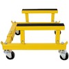 NAYSAYE Hand Truck Dolly Heavy Duty Motorcycle Cradle Dolly with Steel Frame for Garage and Shop, Yellow, 20"*12"*28" - 4 of 4