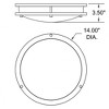 Access Lighting Solero Iii 1 - Light Flush Mount in  Bronze - 2 of 2