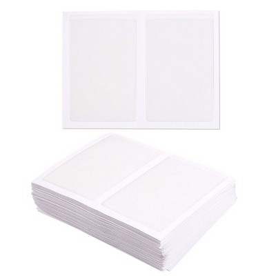Juvale 100-Pack Self-Adhesive Business Card Holders - Pockets Open on Short Side Clear