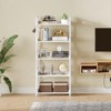 Greenstell Modern Style Bookshelf, Shelf Bookcase, High Bookshelf Corner Storage Organizer for Home Office Bedroom Kitchen Living Room - 2 of 4
