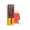 Yoobi 4.5"x6.5" Peanuts Mini Notebooks Spiral with Pen Red Snoopy Doghouse - 3 of 4