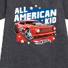 - Hot Wheels - All American Kid Graphic Short Sleeve Fleece Dress - 2 of 3