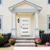 36 x 80 inch Fiberglass Entry Door with Brickmould Down Fiberglass Door with Vinyl Frame and 4-Lite Frosted Glass Right Hand Inswing - 2 of 4