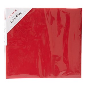 Colorbok Post Bound Fabric Album 12"X12"-Red - 1 of 4