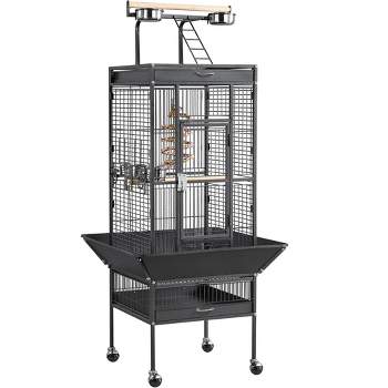 Yaheetech 61.5'' Play Top Parrot Cage Rolling Metal Bird Cage