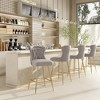 Infurnic Dining Chairs, Modern Upholstered Dining Chairs Set with Sturdy Legs, for Kitchen and Dining Room, 2PCS, Gray, 17.7"*17.5"*26" - 2 of 4