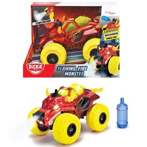 Dickie Toys Flaming Fire Monster Truck 9.8" Light Sound Steam Effect Kids 3+ - 1 of 4
