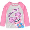 Sesame Street Abby Cadabby Girls 2 Piece Long Sleeve Shirt and French Terry Pants Set for Infant Toddler and Little Kids - Size 12M - 2 of 4